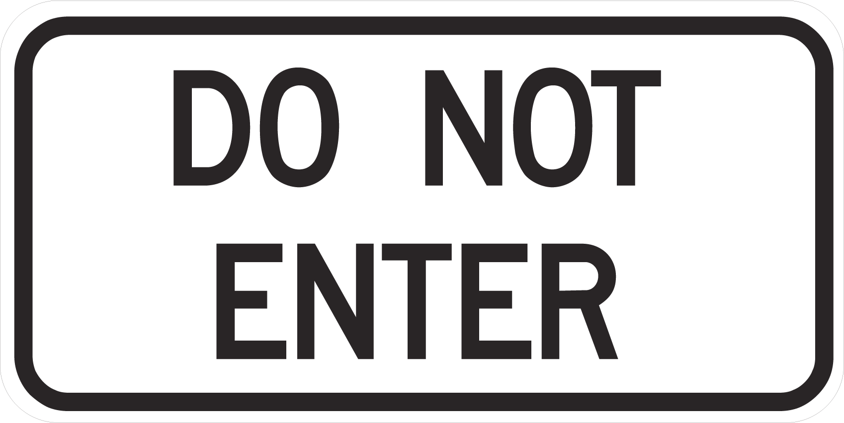 Regulatory Sign 30x60